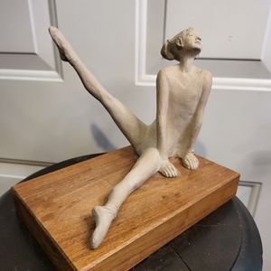 Vintage 1978 Ballerina Sculpture by Klara Sever Austin Productions Wood …